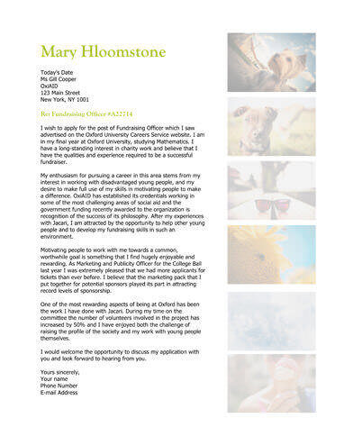 Free Film Strip Portfolio Cover Letter Template in Microsoft Word (DOCX) Format