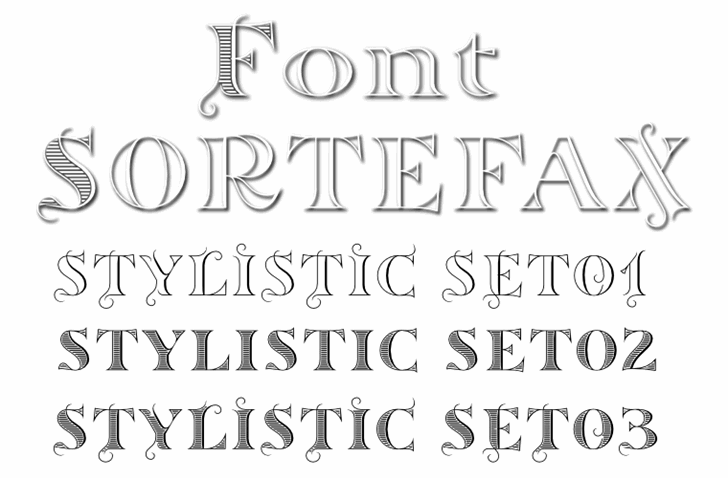 Free Sortefax Font