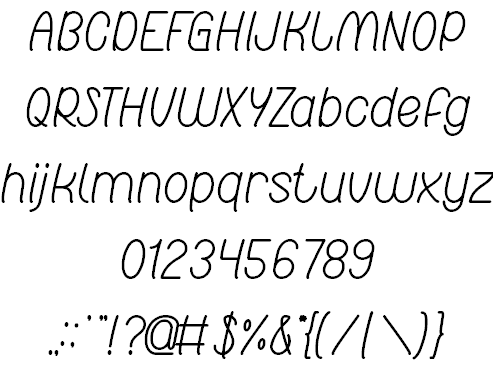 Free Red Light Special Font