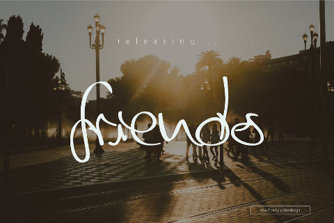 Free Friends Script Typeface