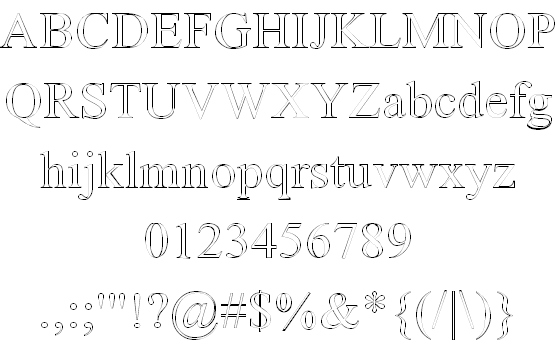 Free Amerton Outline Font