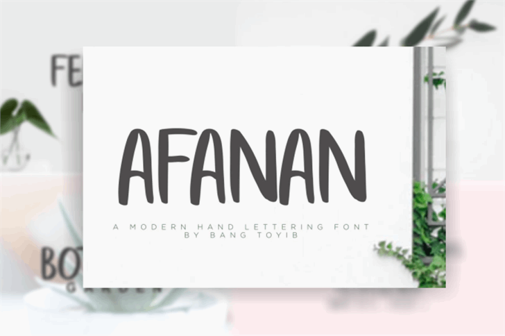 Free afanan Font