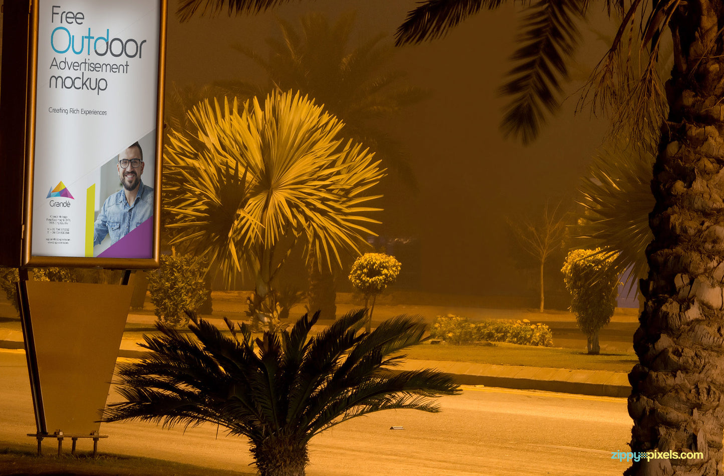 Free Amazing Outdoor Billboard Mockup