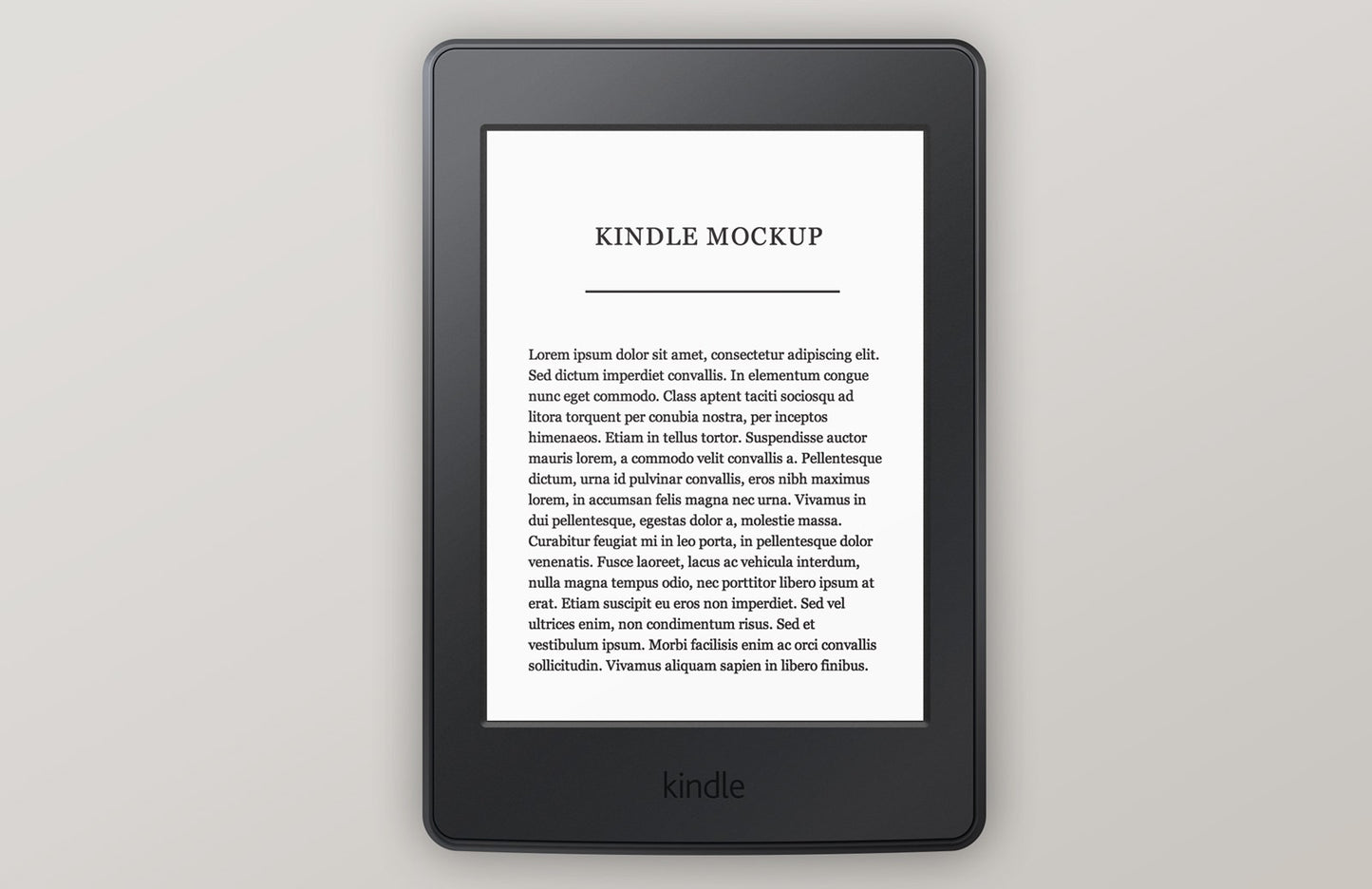 Free Amazon Kindle Paperwhite Mockup
