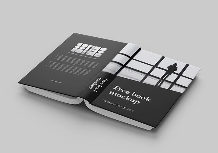 Free Clean and Thick Novel Book Mockup 6 Shots and Angles