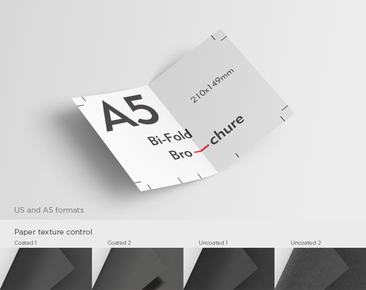 Free Clean Empty A5 Brochure Mockup