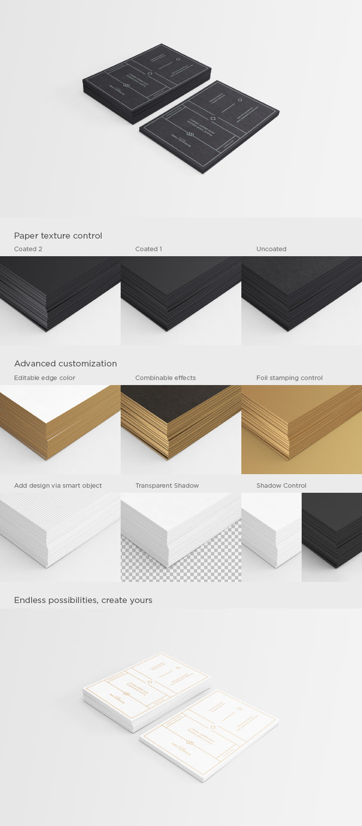 Free Business Card A8 74x52mm (Psd Mockup)