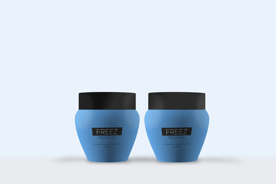 Free Cosmetics Containers Packaging Mockup
