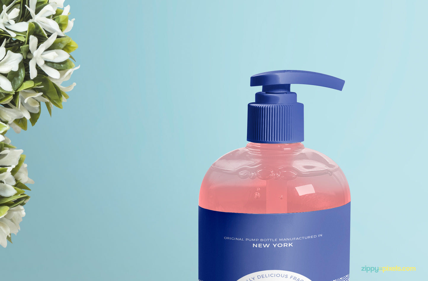 Free Dispenser Pump Bottle Mockup