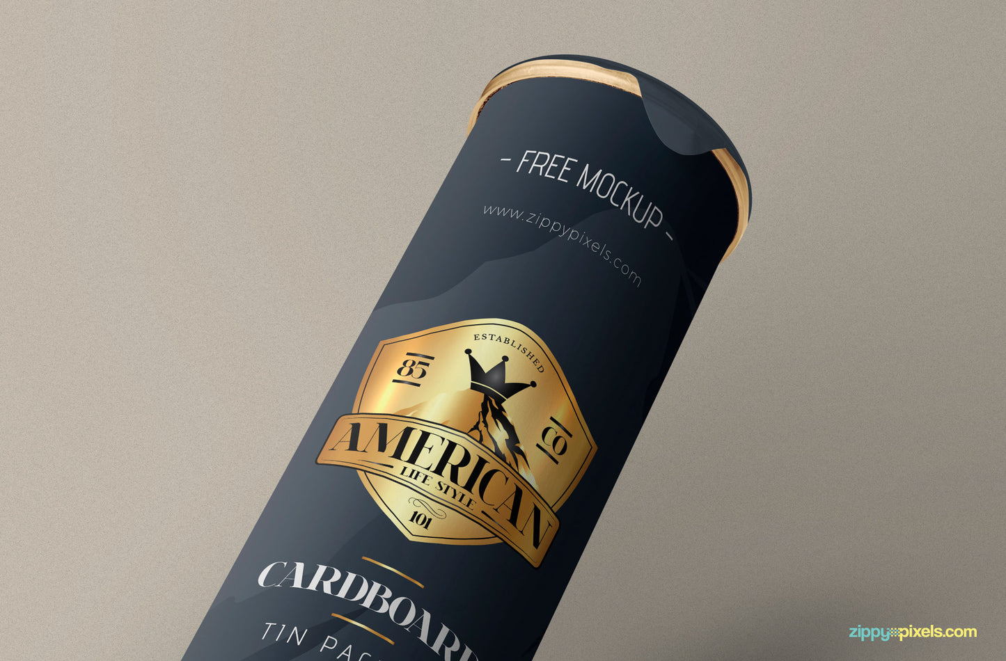 Free Stunning Cardboard Tube Mockup