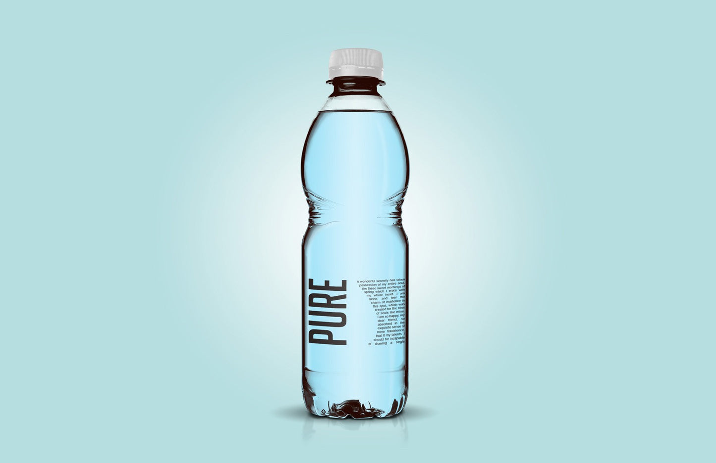Free Clear Plastic Bottle Mockup