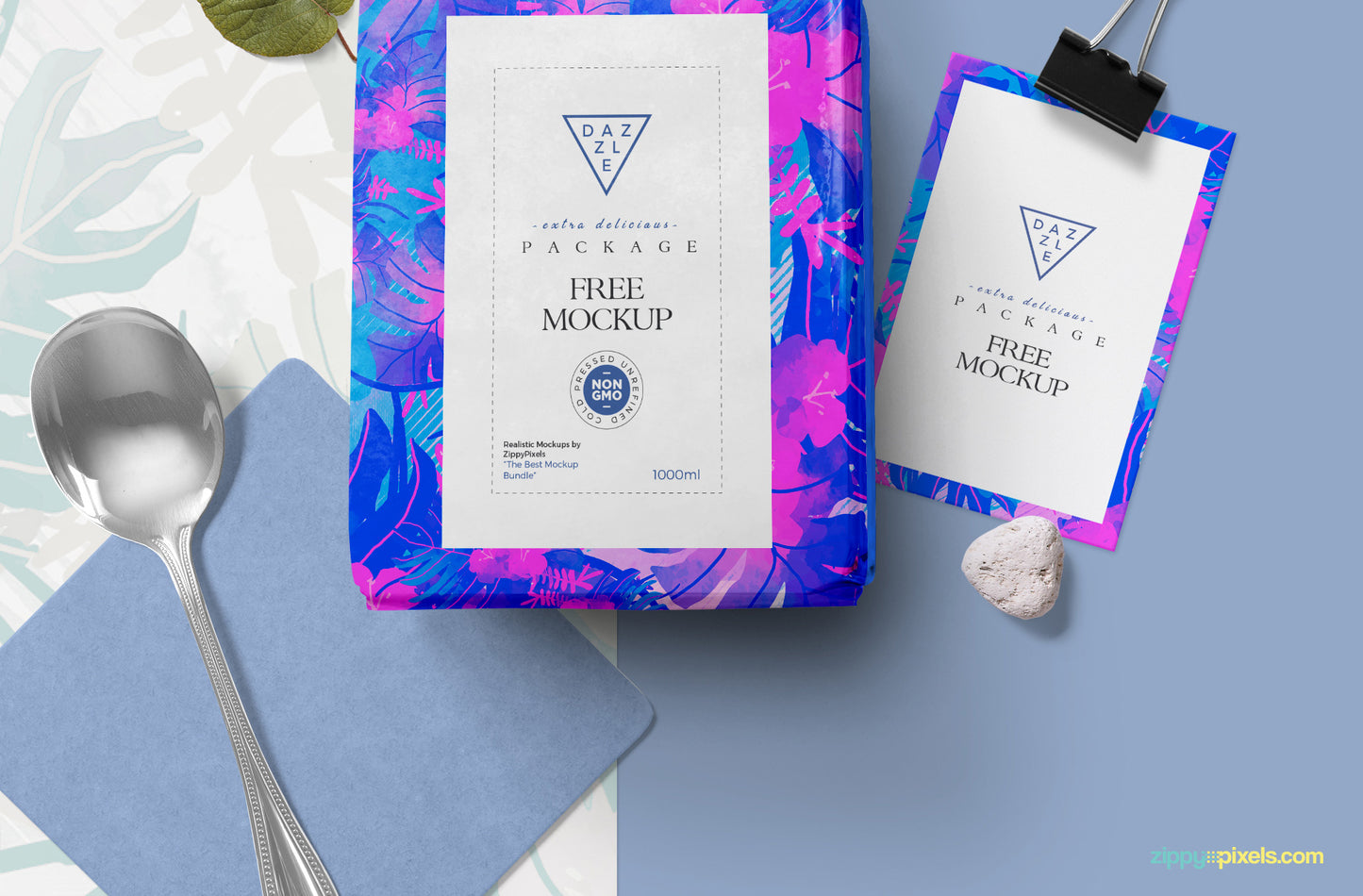 Free Packaging Pouch Mockup