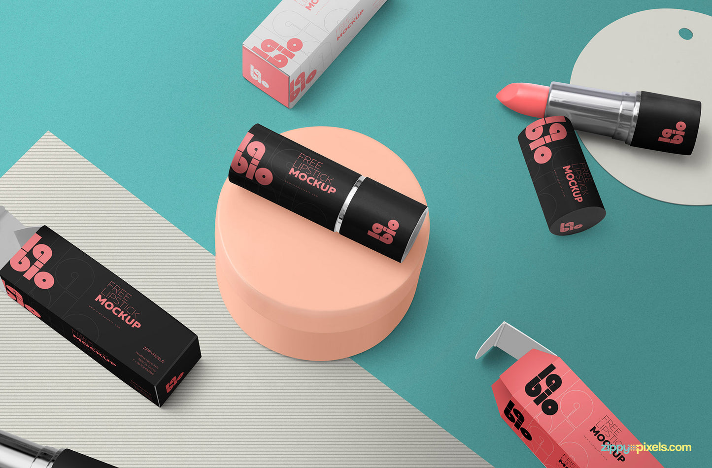 Free Matte Lipstick Mockup