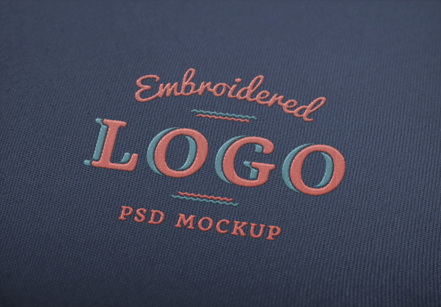 Free Embroidered Logo MockUp