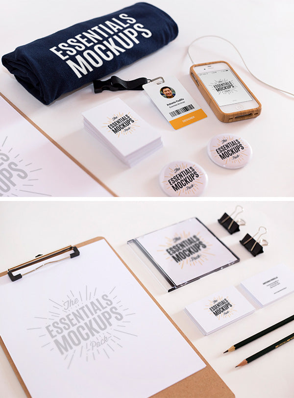 Free Scene Creator Mockup with Business Card