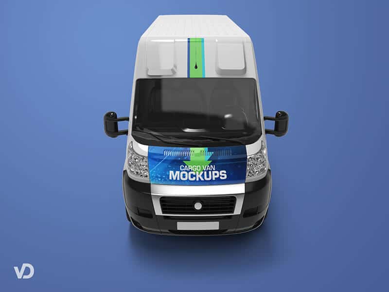 Free Van Cargo Mockups