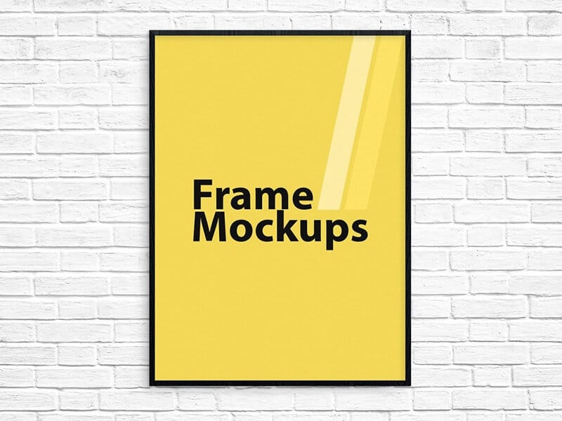 Free Simple Poster Frame Mockup