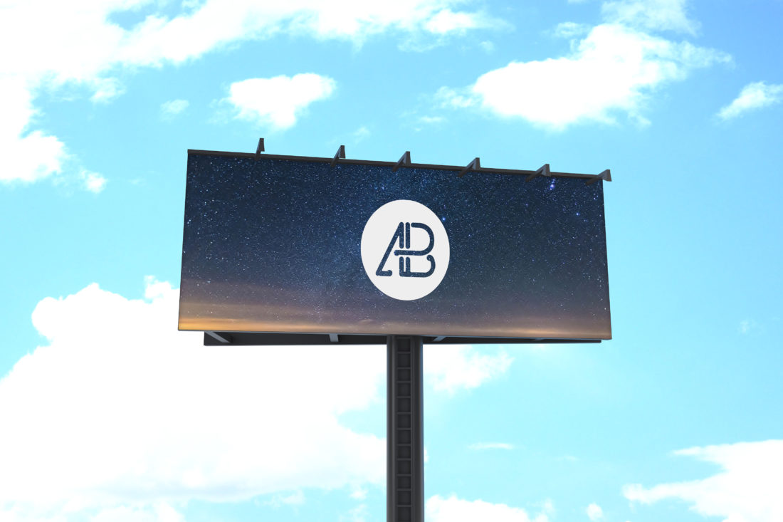 Free Empty Billboard Mockup