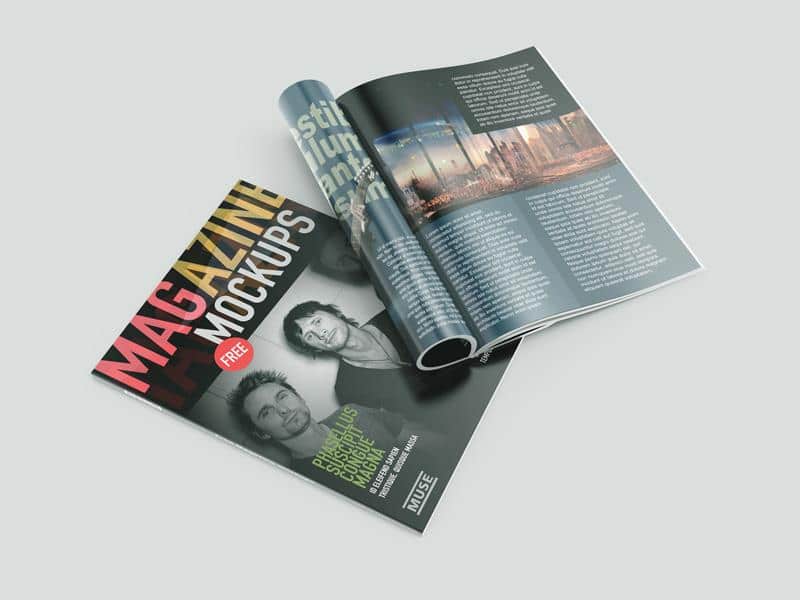 Free Awesome Collection of Magazine Mockups