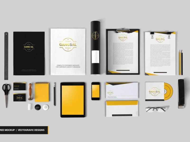 Free Mega Collection Stationery Mockups