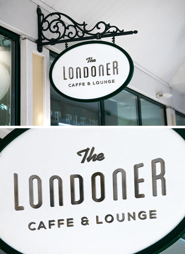 Free Hanging Wall Business Logo Sign Mockup
