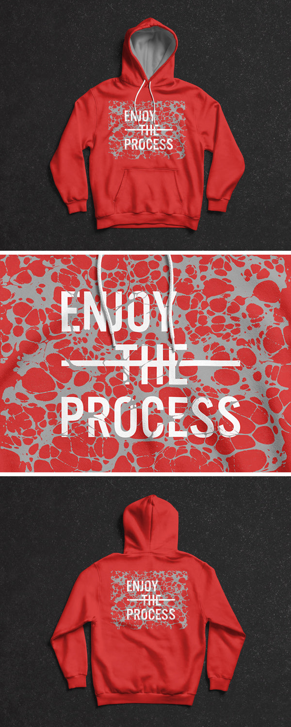 Free Red Hoodie MockUp PSD