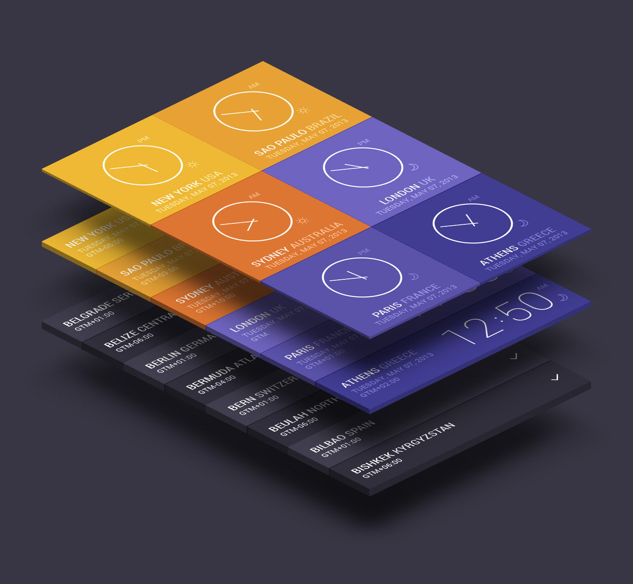 Free Isometric Perspective Ui App MockUp