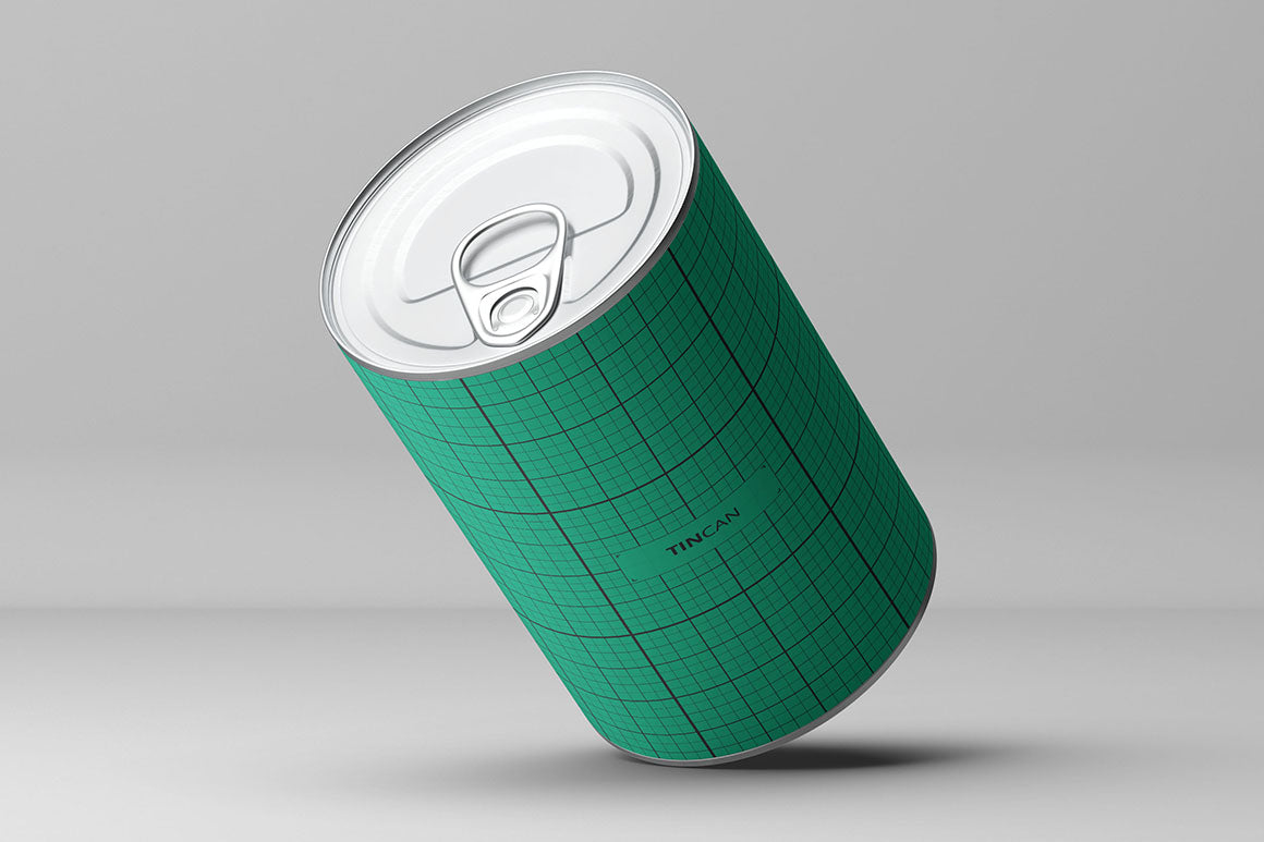 Free Tin Packaging Mockup