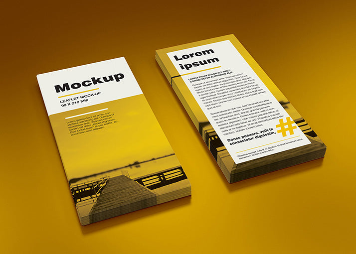 Free DL Leaflet Holder Mockup Set