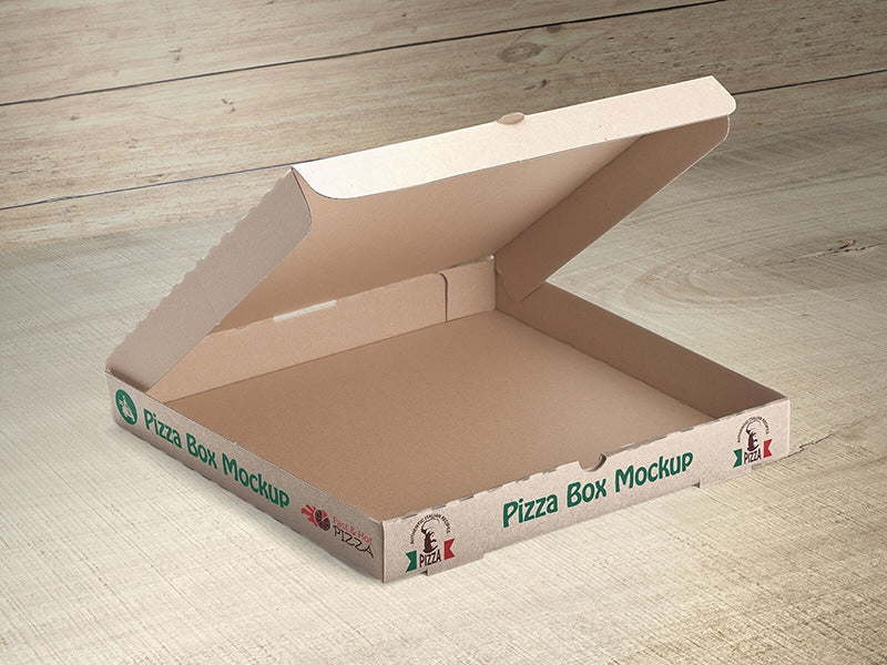 Free Takeaway Pizza Box Packaging Mockup PSD Set - Good Mockups