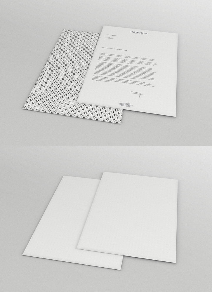 Free A3, A4 and A5 Letterhead Mockup