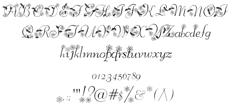 Free MC Blossoms Font