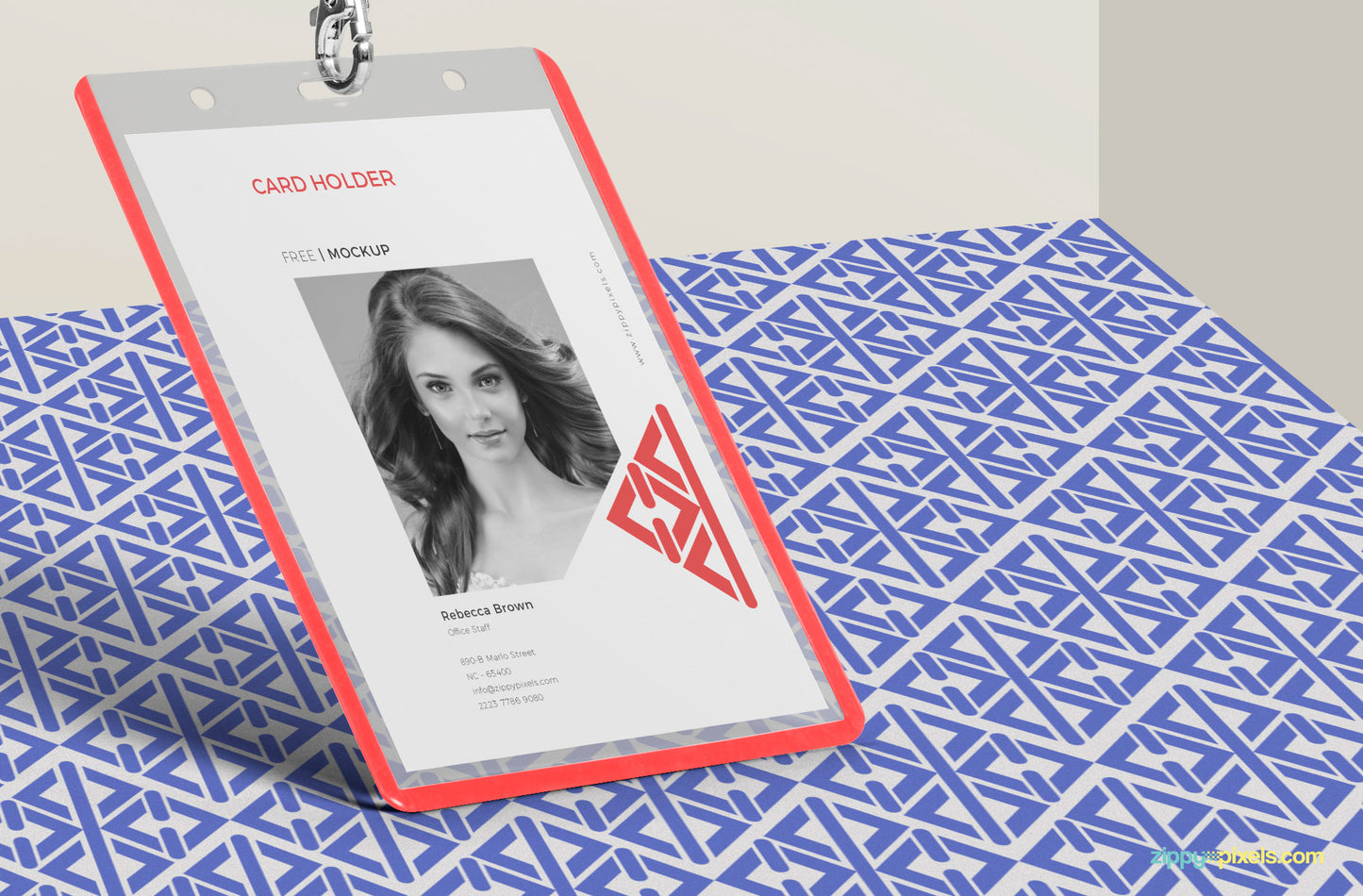 Free Corporate ID Card Mockup