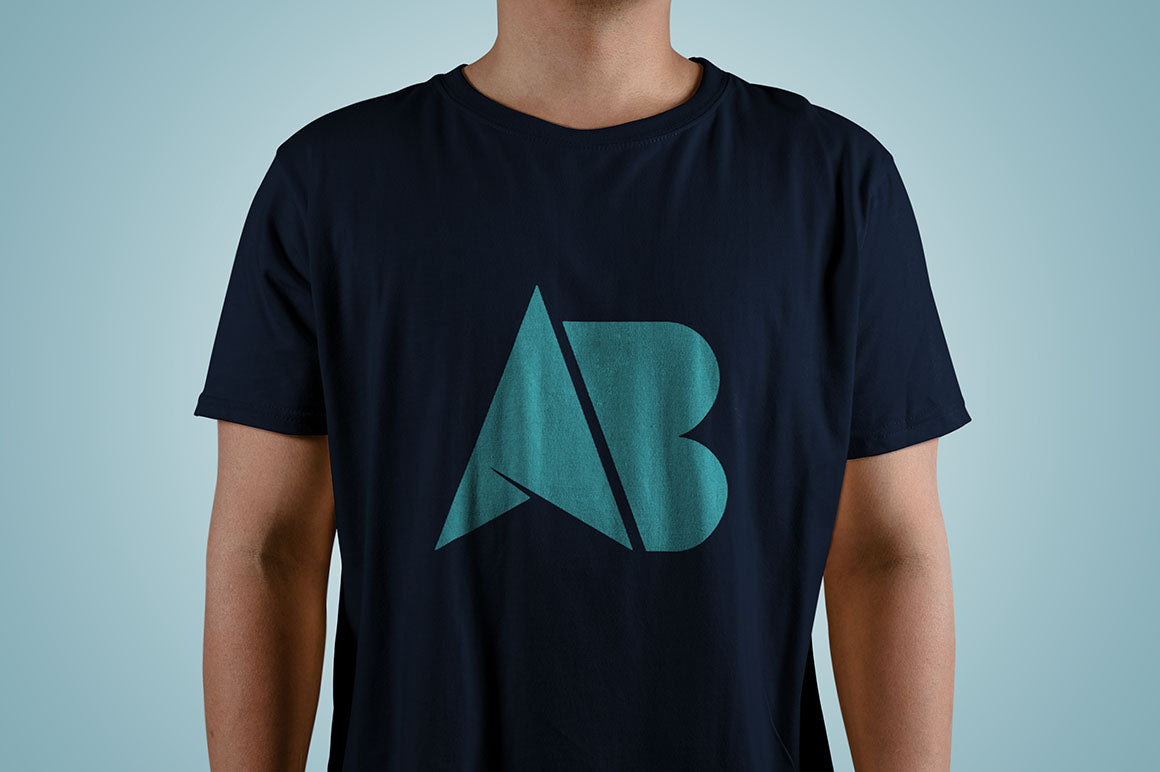 Cool Free T-shirt Mockup PSD on a Man