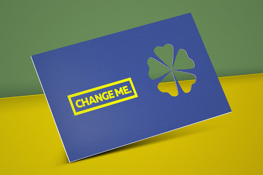 Free 4 x Horizontal and Vertical Set of Cutout Business Card PSD Mockup