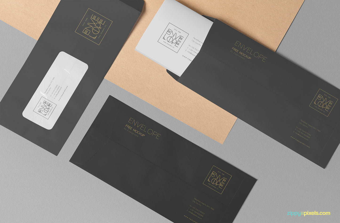 Free Envelope Mockup PSD