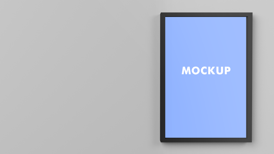 Free Set of 3 Vector Frame Mockups