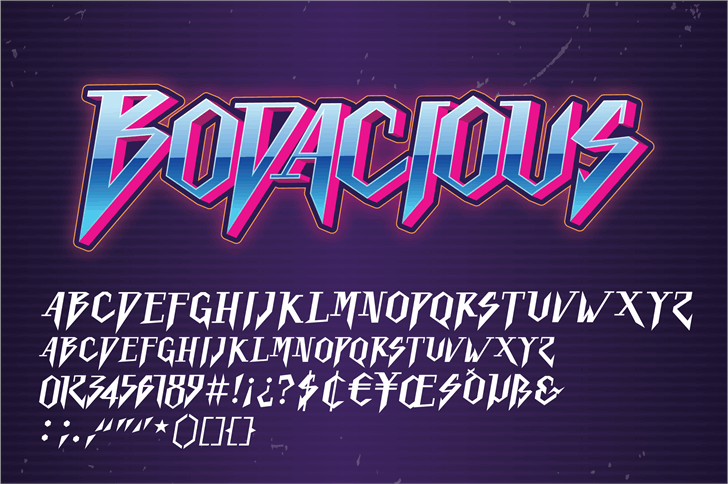 Free Bodacious Font