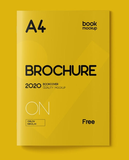 Free A4 Brochure Mockup Template
