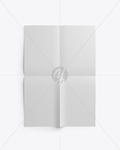Free A4 Flyer Muckup – Top View