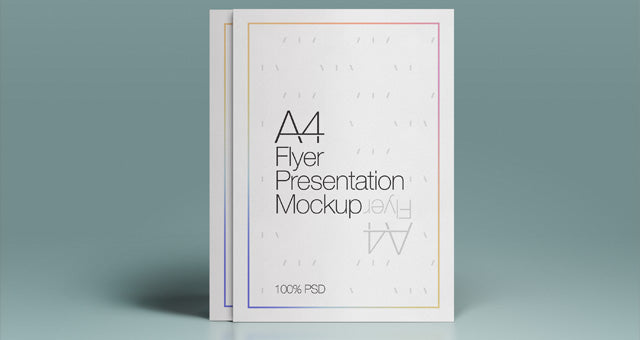 Free A4 Psd Flyer Mock-Up