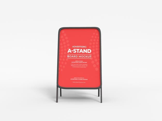 Free Advertising A Stand Poster Banner Mockup Psd