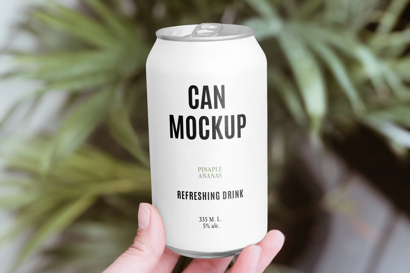 Free Aluminium Can Mockup