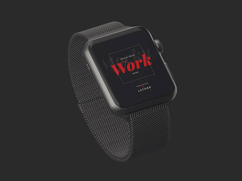 Free Animated Mockup Apple Watch