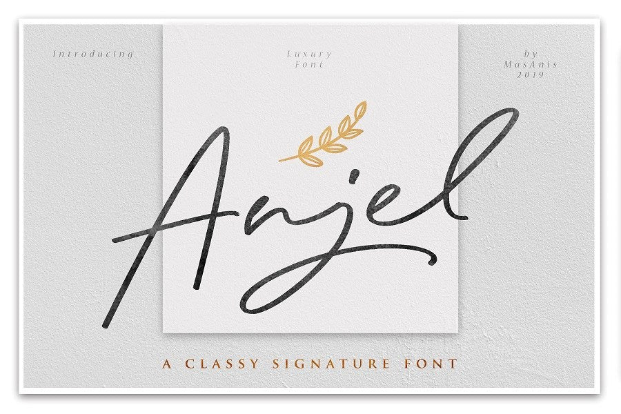 Free Anjel Script Font Demo Font
