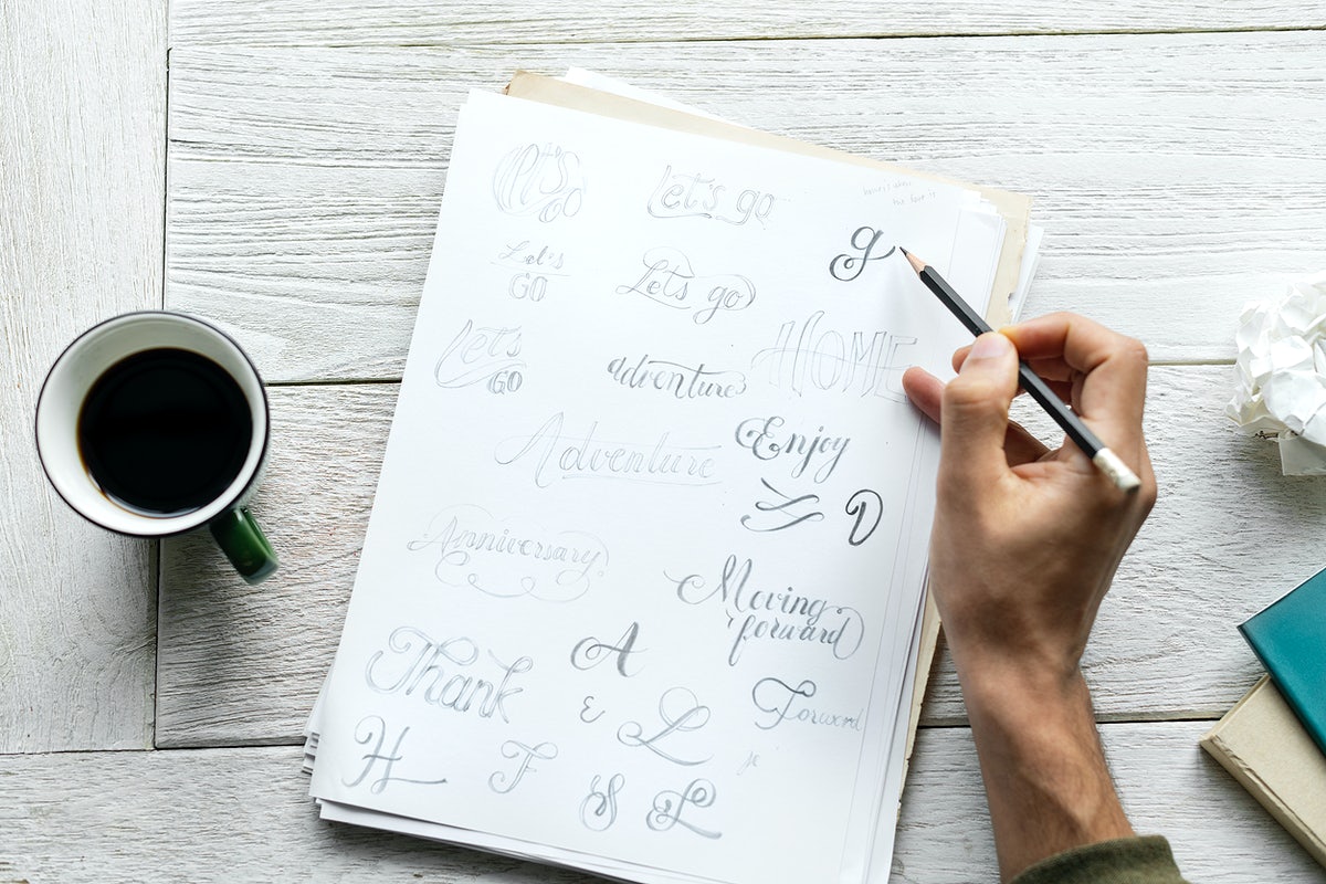 Free Artist Designing Vintage Cliche Inspirational Texts