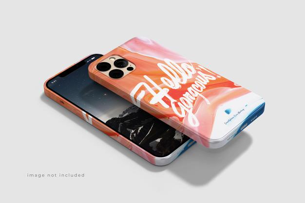 Free Awesome Beautiful Phone Case Mockup Psd