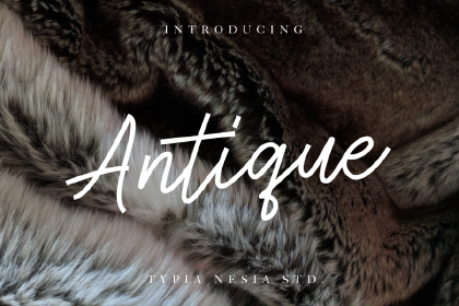 Free Antique Script Font Demo