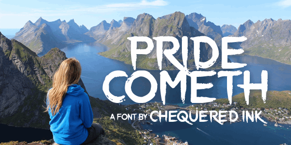 Free Pride Cometh Font