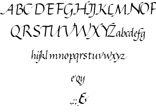 Free Gourdie Cursive Font